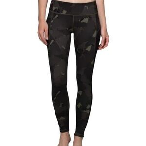 Lululemon Patience Pants Palm Party Fatigue Camo Leggings - Size 6